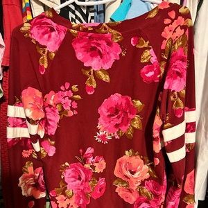 Rose long sleeve shirt